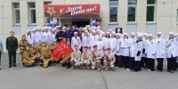 Смотр – конкурс строя и песни, посвящённый 80-летию Великой Победы - ГБПОУ ВО ВБМК