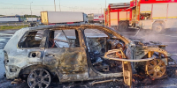 На скоростном автобане в Муроме сгорела легковушка - ТРК Губерния-33