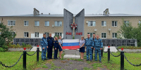 В п. Чудиново сотрудники УФСИН России по Владимирской области приняли участие в мероприятии, приуроченное к празднованию Дня Государственного флага Российской Федерации - УФСИН