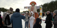 От масленичного рубля до сожжения чучела: как проводили зиму в Загородном парке - 6tv.Ru