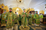 В день памяти Соловецких святых митрополит Никандр сослужил Святейшему Патриарху