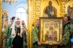 В день памяти Соловецких святых митрополит Никандр сослужил Святейшему Патриарху