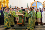 В день памяти Соловецких святых митрополит Никандр сослужил Святейшему Патриарху