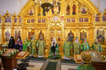 В день памяти Соловецких святых митрополит Никандр сослужил Святейшему Патриарху