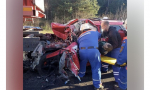 На М-7 во Владимирской области легковушку смяло под спецтехникой